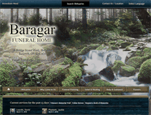 Tablet Screenshot of baragarfuneralhome.com